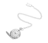 Milisten Klassische Antike Taschenuhr mit Kette Filigranes Graviertes Design Präzises Mechanisches Uhrwerk Legierung und Kunststoff für Sammlung und Freizeit