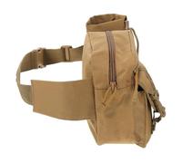 Milisten Multifunktionale Gürteltasche aus Oxford Gewebe Leichte Outdoor Hüfttasche für Sport Wandern Radfahren Geräumige Jagdtasche in Khaki 16x9x19cm