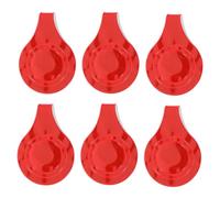 Milisten Reflektierende Magnetclips 6 Stück Aus PVC Leuchtend Rot Kleine Warnreflektorclips Für Schulranzen Kleidung Hundegeschirre Tragbare Für Kinder Und Outdoor