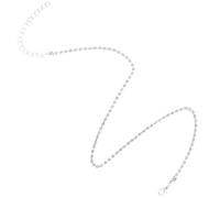 Milisten Silberne Damen Halskette mit Strass Schlichte Schlüsselbeinkette Funkelnde Schmuckkette für Hochzeit und Alltag