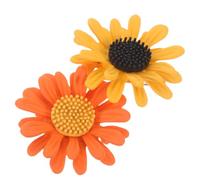 MILISTEN Sonnenblumen Brosche 2 Stück Emaille Rosa Retro Sicherer Halt für Kleidung und Kleider für Damen Party und Geschenk