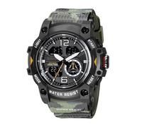 Militär Uhr Herren Digital Armbanduhr Digitaluhr Herrenuhren Tactical Watch Military Stoppuhr Sport Outdoor Chronograph Herren Wecker Vibration Jungen Sportuhr Männer 5 ATM Wasserdicht Schwarz Grün