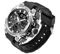 Militär Uhr Herren Digital Armbanduhr Military Watch Outdoor Tactical Watch Groß 5 ATM Wasserdicht Digitaluhr Herrenuhren Stoppuhr Sport Uhren Sportuhr Männer Jungen Chronograph Herren Schwarz Grün