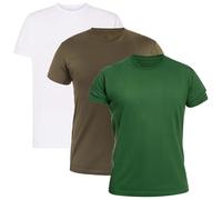Militärisches T-Shirt 5 Stk. - White/Khaki/Bottle Green L