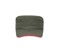 Military Sandwich Cap "MB6555" - myrtle beach Olive/Red