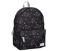 Milky Kiss Kinderrucksack für Mädchen - Einhörner - Schwarz und Regenbogenfarbe