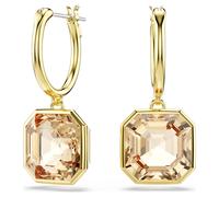 Millenia Drop-Ohrhänger, Kissenschliff, Karamell, 18K Goldbeschichtet OS