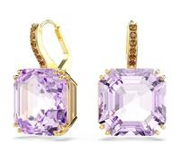 Millenia Drop-Ohrhänger, Kissenschliff, Violett, 18K goldbeschichtet OS