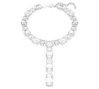 Millenia Halskette, Verschiedene Schliffe, Weiß, Rhodiniert OS