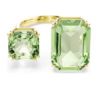Millenia Offener Ring, Oktagon-Schliff, Grün, Goldlegierungsschicht 50