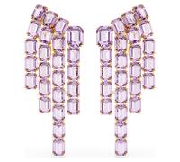 Millenia Ohrclips, Oktagon-Schliff, Chandelier, Violett, Goldlegierungsschicht OS