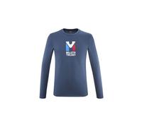 millet chamonix trilogy langarmshirt blau