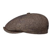 Milner Seiden Flatcap by Stetson beige-blau 56 cm