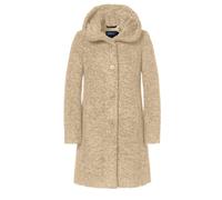Milo Wintermantel Stella mit Kapuze (Teddyfell) sandbraun Damen, Größe 40