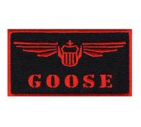 Miltacusa Goose Nick Bradshaw Top Gun Film Iron on Sew on Patch (MTP2), Mehrfarbig