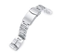 MiLTAT 20mm Retro Rasiermesser Uhrenarmband für Seiko sbdc053 aka Moderne 62mas, gebürstete V-Schließe