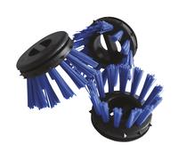 Miltex Rundbürste für Ringgummimatten, Kunststoff, VE 10 Stk, schwarz/blau