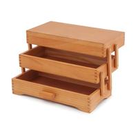 Milward Näh-Bastelkasten Holz (aufklappbar/ 35 x 18 x 18 cm)