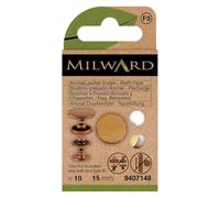 Milward Press Fasteners Anorak, Gold, 15 mm, 5 x 10 Stück
