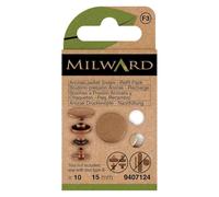 Milward Pressfasteners Anorak Anorak Anorak Messing 15 mm - 5 x 10 Stück