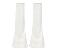 MilyaDE Lose Beinwärmer Stulpen Baumwoll Stretch Gothic Lange Strümpfe Legwarmers Beinstulpen Kniestrümpfe, Weiß