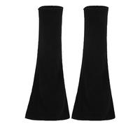 MilyaDE Lose Beinwärmer Stulpen Baumwoll Stretch Gothic Lange Strümpfe Legwarmers Beinstulpen Kniestrümpfe, Schwarz