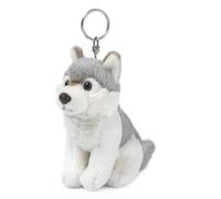 Mimex 15205006 WWF00275 - Schlüsselring Plüsch-Wolf, 10 cm