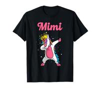 MIMI Name Personalisierte Geburtstag Dabbing Unicorn Queen T-Shirt