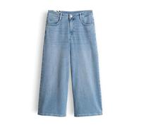 OPUS Damen Wide | MINAH AIRY Culotte Jeans aus nachhaltigem BCI Cotton Mix Mid Rise Light Floating Blue, 36 L26