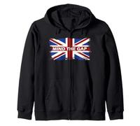 Mind The Gap Union Jack T-Shirt, Flagge Londons, Großbritannien Kapuzenjacke