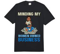 Minding My Black Owned Business Female Unternehmer boss Comfort Colors Adult Heavyweight T-Shirt