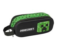 Minecraft 3D Doppelmäppchen für Kinder, ideal für Kinder im Schulalter, bequem und vielseitig, Qualität und Widerstandsfähigkeit, 21 x 6 x 8 cm, bunt, M, Casual