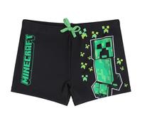 Minecraft Badeshort Badehose Schwimmhose Jungen Creeper (DE/NL/SE/PL, Numerisch, 140, Regular, Creeper)