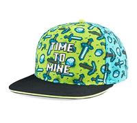Minecraft Baseball Cap Snapback Cap Kinder Jungen Basecap Kappe Trendige Bucket Hat Kinder und Baseballkappe Fischerhut Jungen Mädchen Einheitsgröße(Grün/Blau)