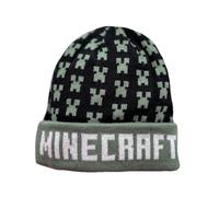 Minecraft Beanie Wintermütze (DE/NL/SE/PL, Numerisch, 54, schwarz)
