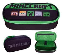 ASTRA Minecraft Bedrock case Federmappe Federtasche Federmäppchen Crepper, großes Federmäppchen, Minecraft Geschenke, Schulbedarf Federmäppchen Große Kapazität