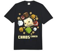 Minecraft Chaos Cubed Sulfer Cube & Wood Block TNT Hay Wool Comfort Colors Adult Heavyweight T-Shirt