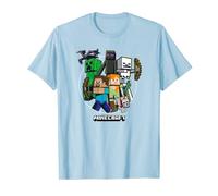 Minecraft Character Group Circle Logo T-Shirt