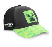 Minecraft Creeper Cap Kappe Baseball Cap Mütze Hut (DE/NL/SE/PL, Numerisch, 54, Schwarz-Grün)