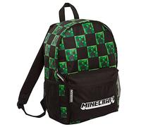 Minecraft Creeper Gamer Rucksack für Kinder und Erwachsene, Laptop-Rucksack, Geschenk für Spieler, Schwarz, Taille unique, Tagesrucksa