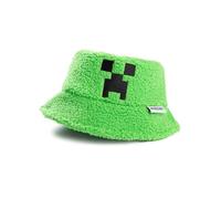 Minecraft Creeper Green Borg Bucket Hat | Lässige Kopfbedeckung für Jungen | Gaming-Zubehör für Kinder Charakter-Bekleidung Merch