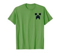 Minecraft Creeper Pocket Size T-Shirt, Herren, Hellgrün, S