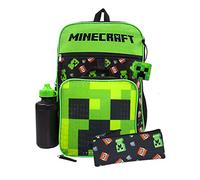Minecraft Creeper Rucksack TNT 5 Stück Set Lunchbox Bleistiftkofferflasche Einheitsgröße