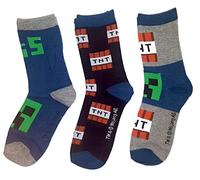 Minecraft Creeper Socken 3er Pack (Farbmix 1, 23-26)