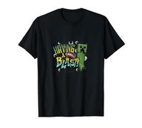 Minecraft Creeper TNT Having A Blast Farbverlauf T-Shirt, Herren, Schwarz, XL