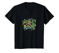 Minecraft Creeper TNT Having A Blast Farbverlauf T-Shirt, Kinder, Schwarz, 152
