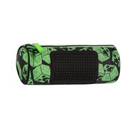 Minecraft Federmäppchen für die Schule, offizielles Minecraft, ideal für die Aufbewahrung von Schreibwaren, mit Trennwand innen mit elastischen Schlaufen, Reißverschluss und Pixel zur Personalisierung