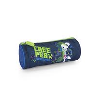 Minecraft - Federmäppchen für Schreibwaren, mit Reißverschluss aus Metall, personalisierbar, kleines Federmäppchen für Jungen und Mädchen, Blau - 20 x 8 cm, blau/grün, tagia unica, Casual