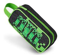 Minecraft Federmäppchen Jungen, Pencil Case Boys, Creeper Federtasche Junge, Einschulung Junge Geschenk (Schwarz)