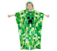 Minecraft Fleece-Hoodie-Decke fr Kinder und Jugendliche, Einheitsgre, Kinder-Fleece-Poncho mit Sherpa-geftterter Kapuze, Geschenke fr Gamer
